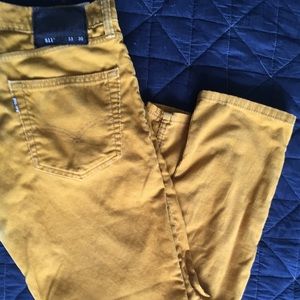 Levi 511 slim fit cords mustard yellow